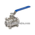 Easy to Use and Simple Construction three piece Ball Valve